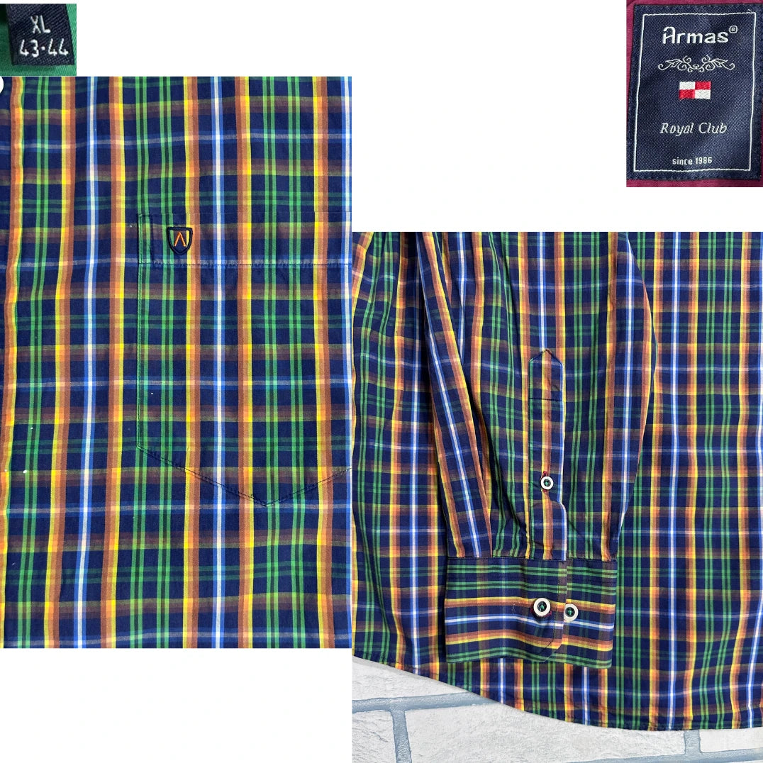 Armas® Multicolor Check Casual Shirt 🌈(XL)