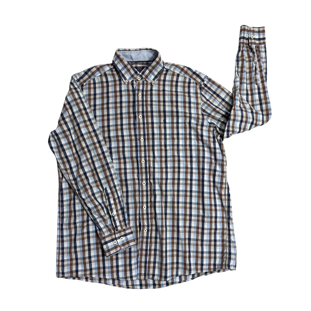 Casa Moda® Checked Comfort Shirt 🤎(XL)