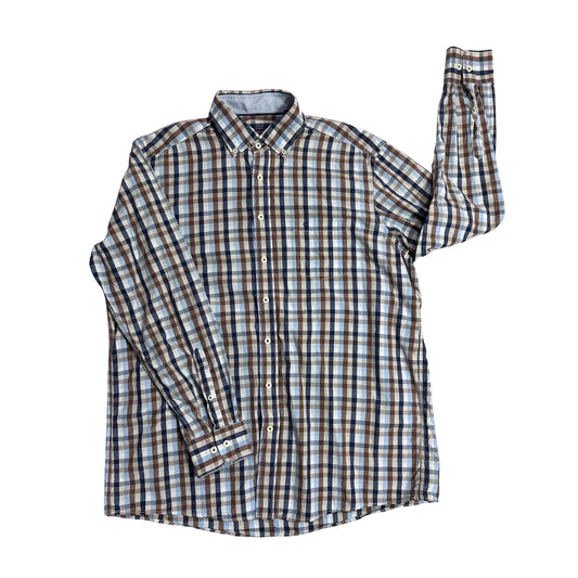 Casa Moda® Checked Comfort Shirt 🤎(XL)
