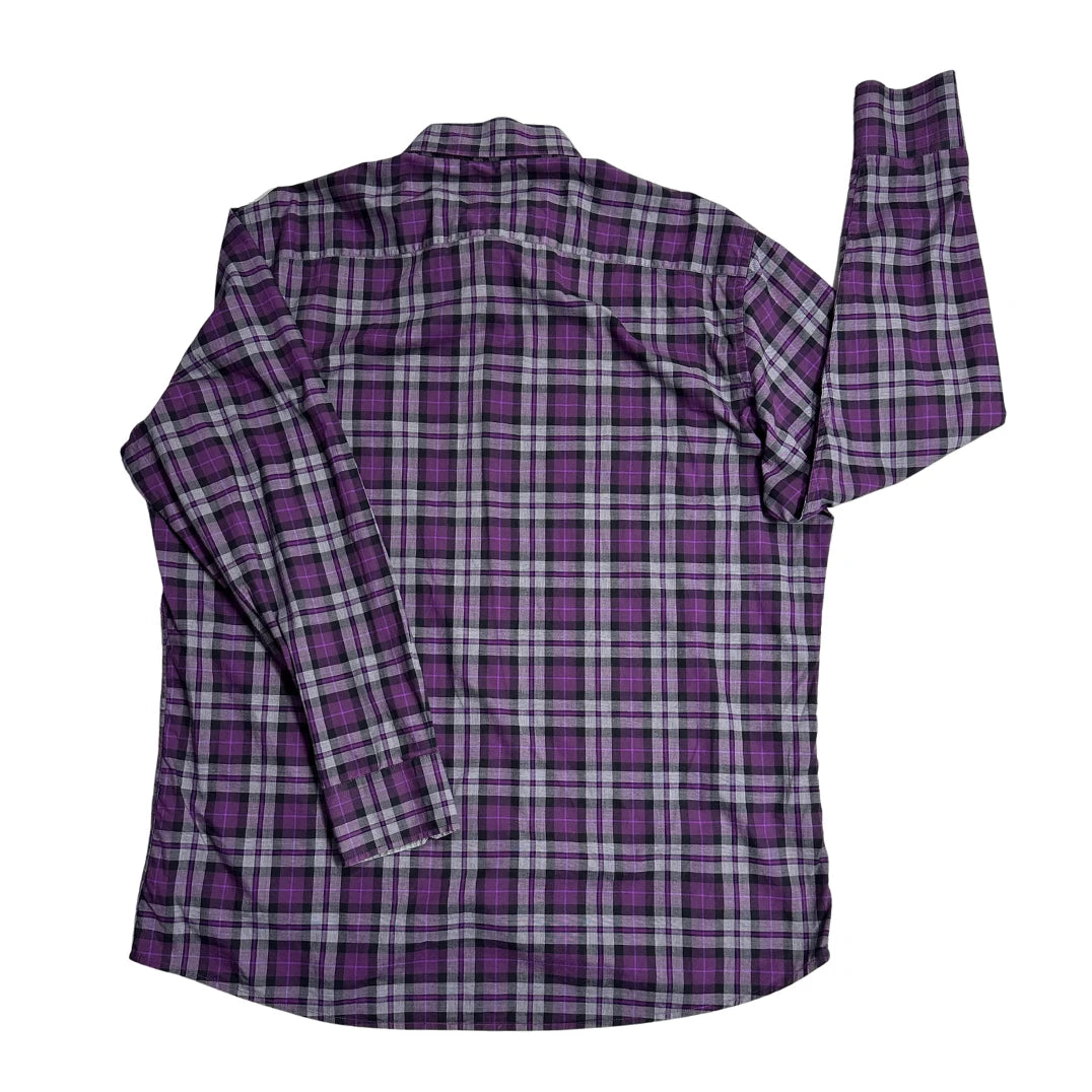 West bury® 💜 Tailored Check Formal Casual Shirt(XL)