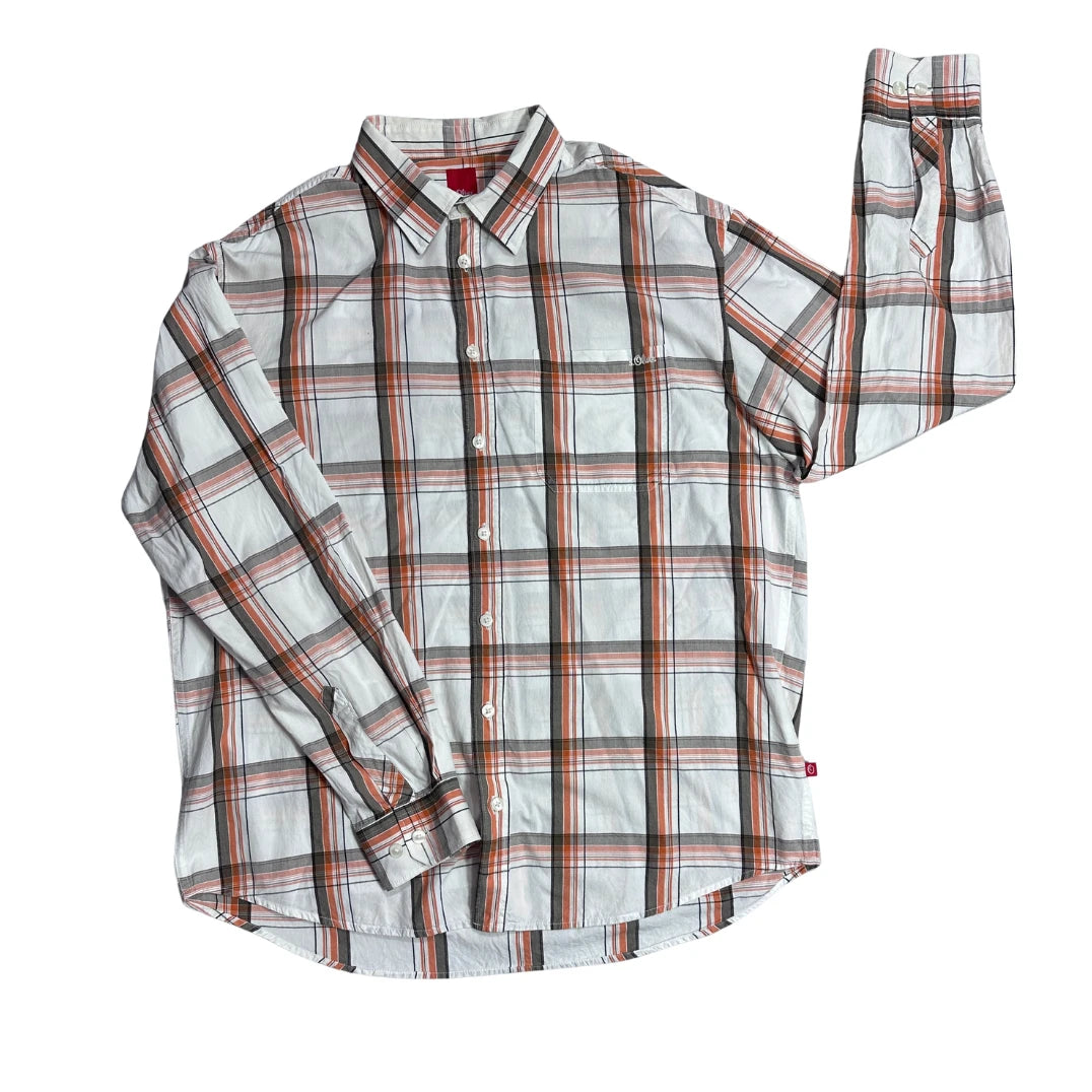 s Oliver® Classic Stripe Check Cotton Shirt(XL)