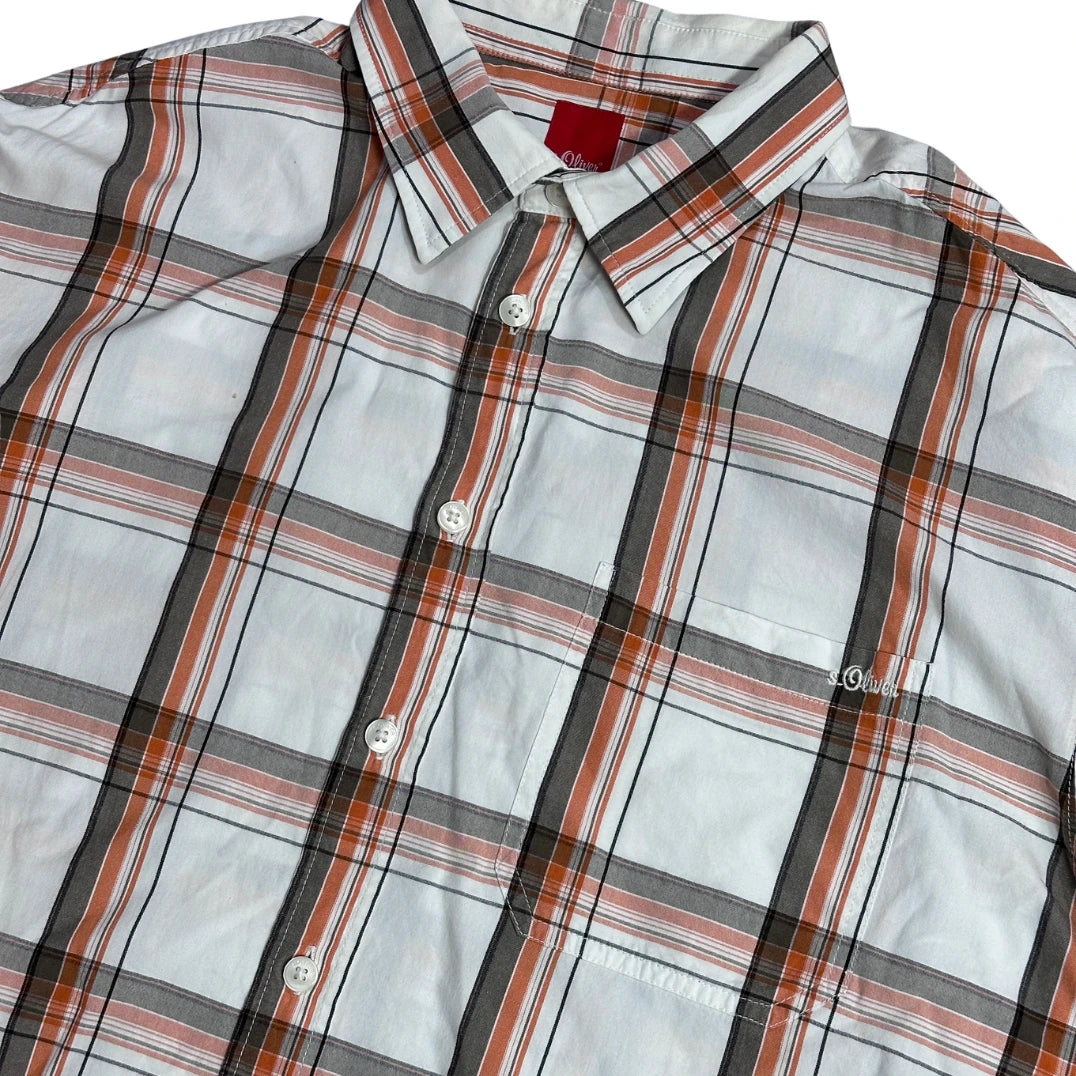 s Oliver® Classic Stripe Check Cotton Shirt(XL)