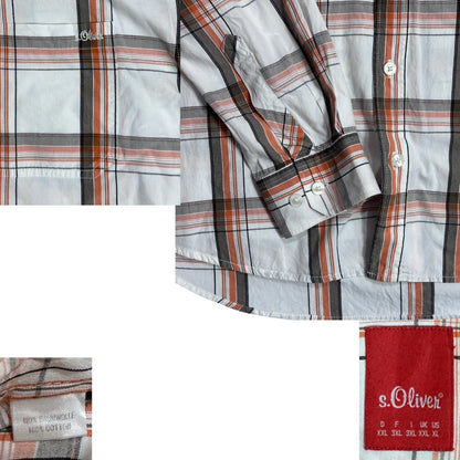 s Oliver® Classic Stripe Check Cotton Shirt(XL)