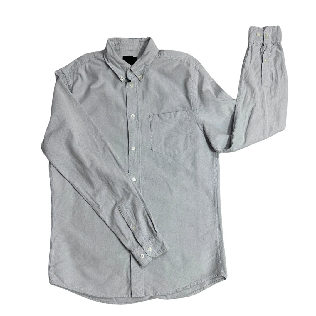 H&M® Light Grey Oxford Button Down Shirt(S)