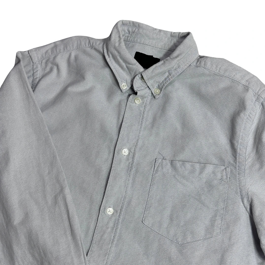 H&M® Light Grey Oxford Button Down Shirt(S)