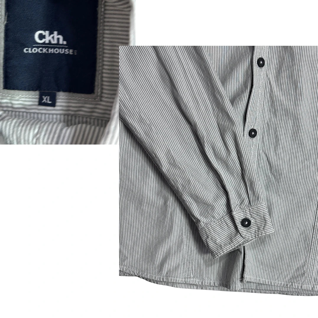 Clockhouse® Fine Stripe Utility Shirt(XL)