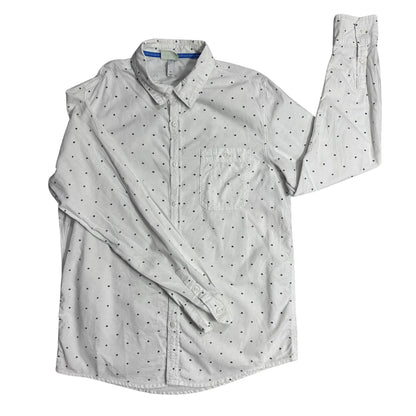 Adidas® Neo White Printed Casual Shirt(M)