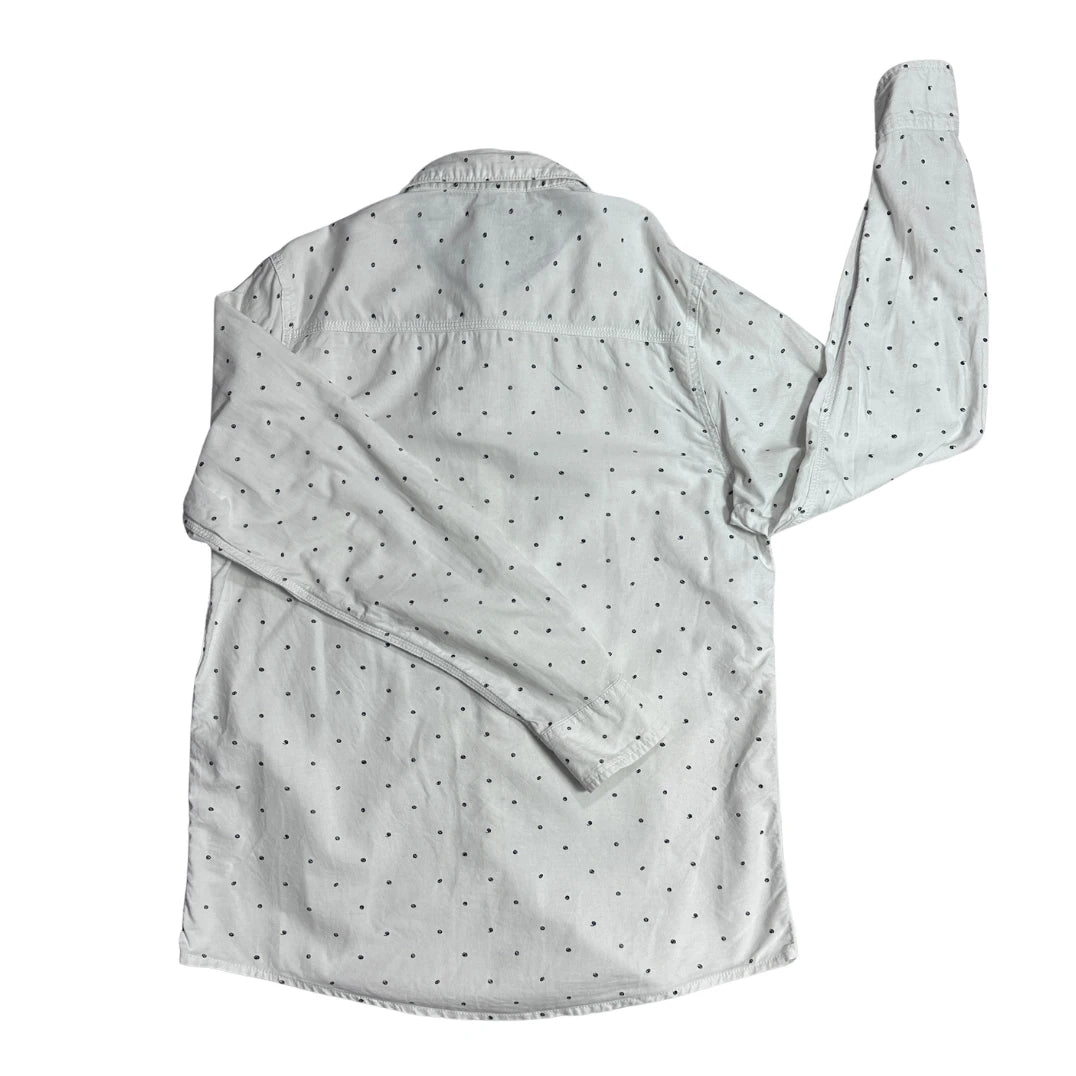Adidas® Neo White Printed Casual Shirt(M)