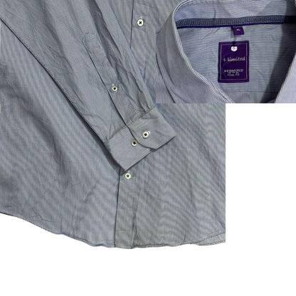 Redmond® Men’s Pinstripe Slim Fit Formal Dress Shirt – XL
