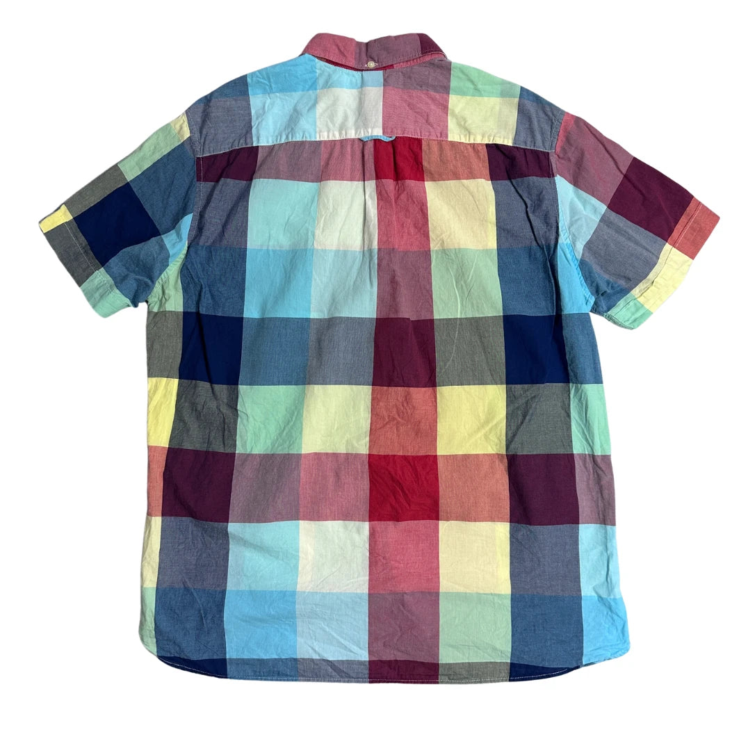 H&M® Multicolor Check Short Sleeve Shirt(L)