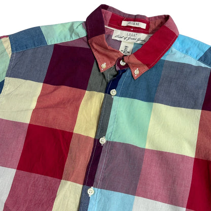 H&M® Multicolor Check Short Sleeve Shirt(L)