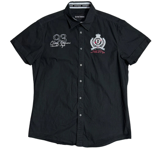 Bruno Banani® Embroidered Black Statement Shirt(L)