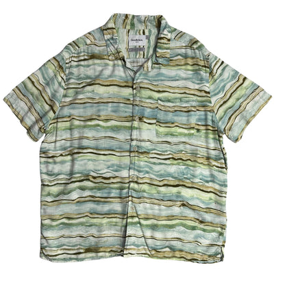 Goodfellow & Co® Abstract Stripe Short Sleeve Shirt(L)