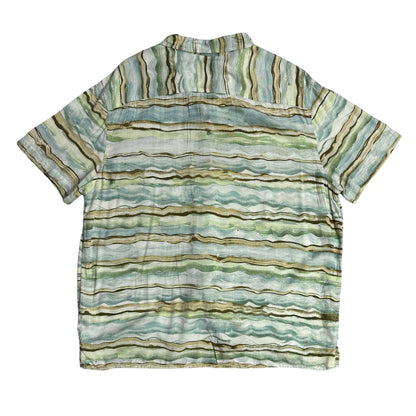 Goodfellow & Co® Abstract Stripe Short Sleeve Shirt(L)