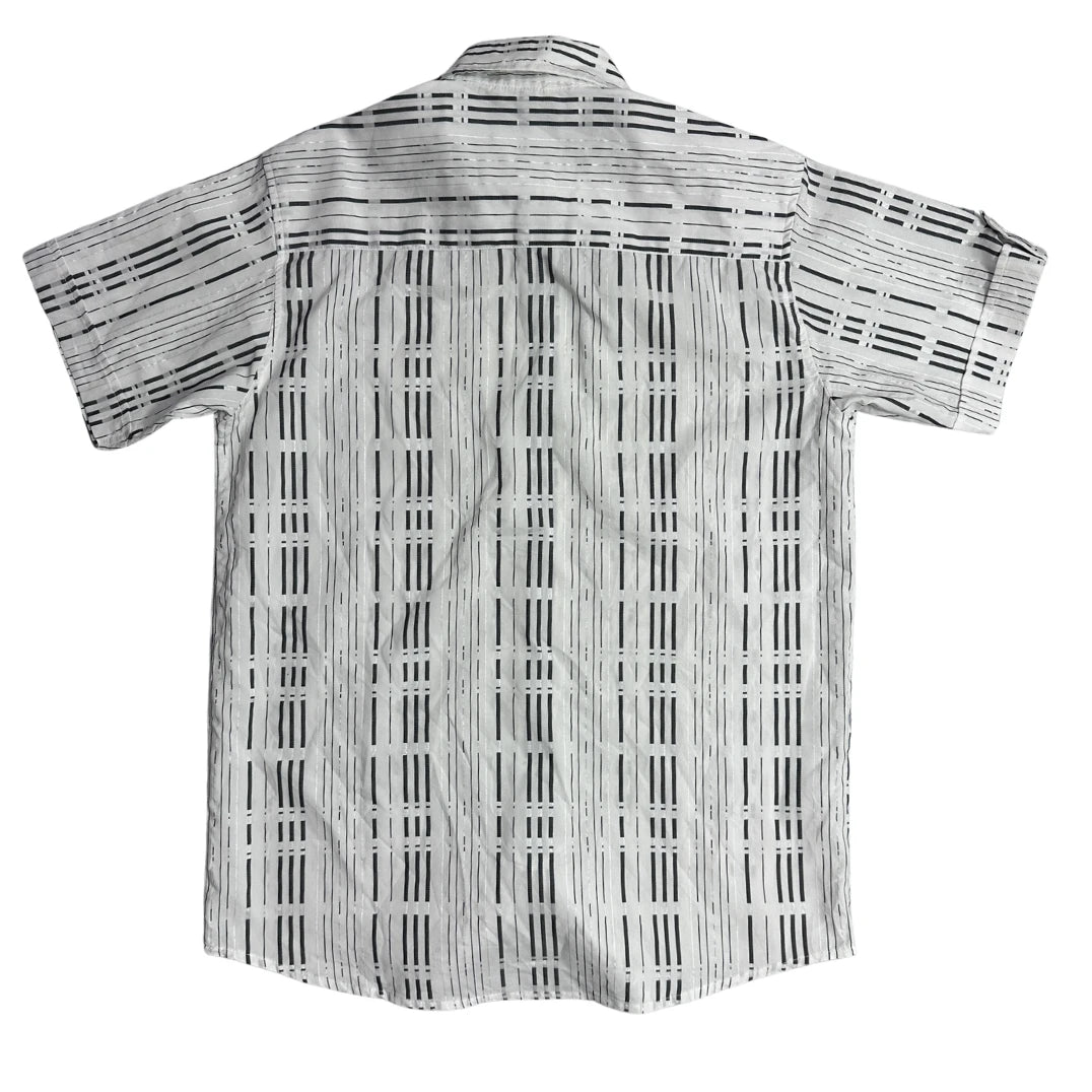 Much More® Monochrome Pattern Short Sleeve Shirt(S)