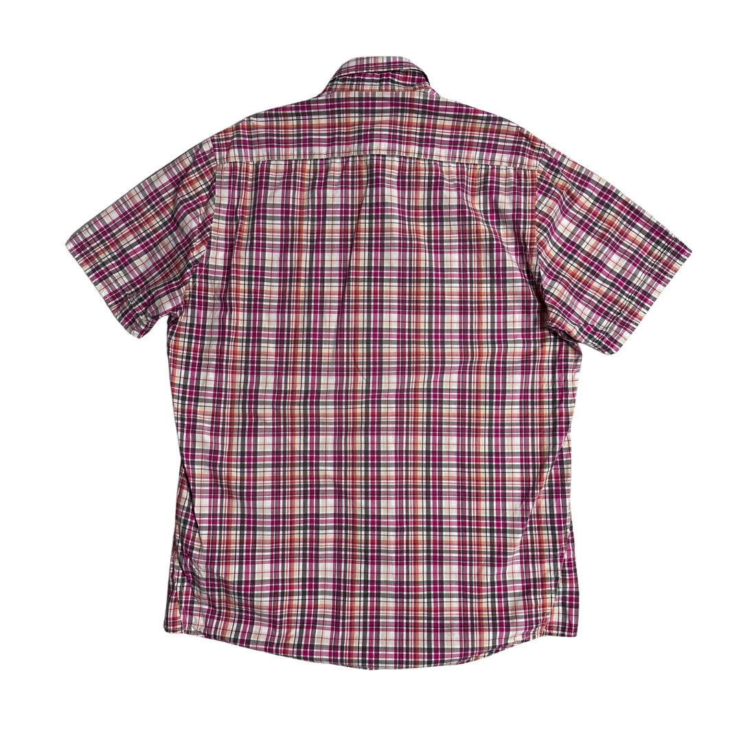 Hechter® Multicolor Check Short Sleeve Shirt(M)
