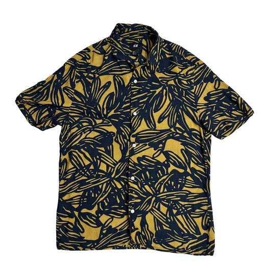 H&M® 🌴 Tropical Print Short Sleeve Button-Up Shirt(S)