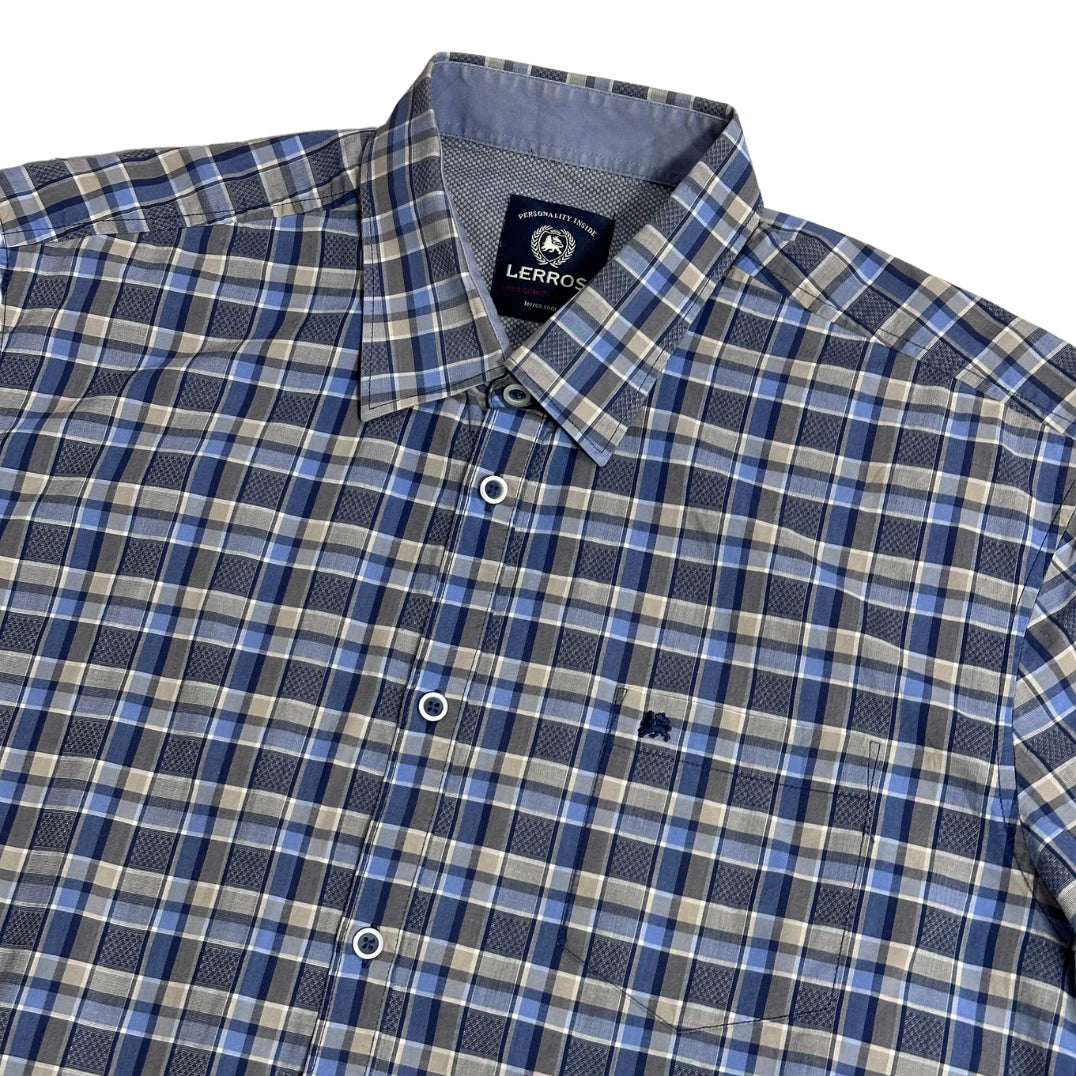 Lerros® 🔷 Checked Button-Up Casual Shirt(XL)