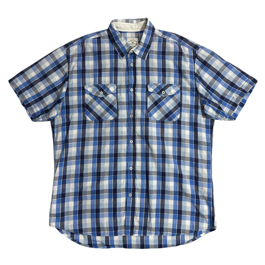 TOM TAILOR® 🔹 Dual Pocket Plaid Short Sleeve Shirt(XL)