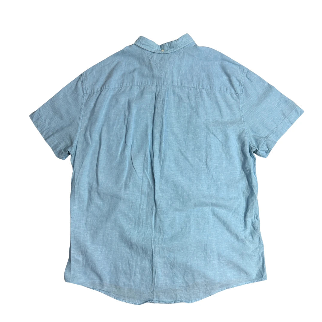 🇺🇸 TOMMY HILFIGER® Sky Blue Button-Down Casual Shirt(2XL)