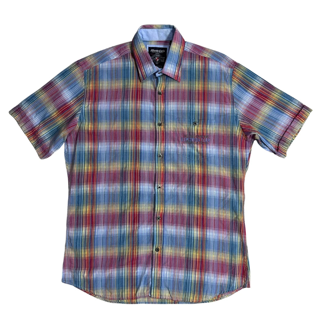 🎨 MONTE CARLO® Multicolor Checked Casual Shirt(M)