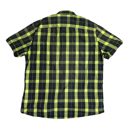 💥 ANGELO LITRICO® Neon Check Slim Fit Shirt(XL)