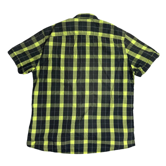 💥 ANGELO LITRICO® Neon Check Slim Fit Shirt(XL)