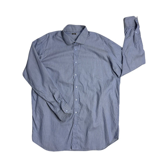 Tom James® Blue Striped Formal Shirt(XL)