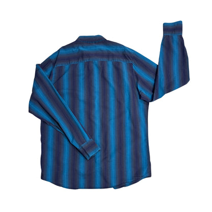 INC® Blue Textured Formal Shirt(M)