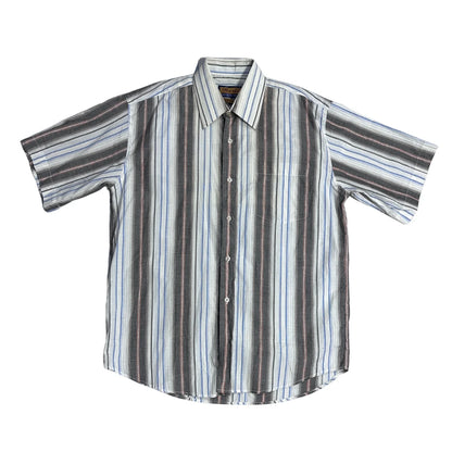 Nixie® Multi Stripe Casual Short Sleeve Shirt(M)