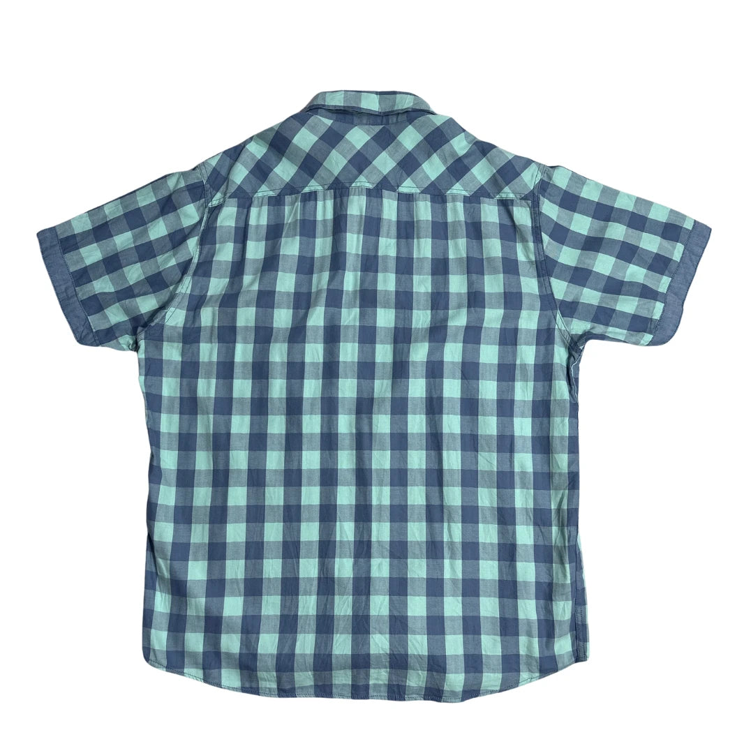 Identic® Blue Check Casual Shirt(XL)