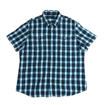 APT.9® Blue Plaid Casual Shirt(2XL)