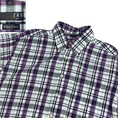 ZAB® Purple Check Casual Shirt(L)
