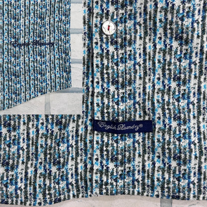 English Laundry® Blue Patterned Casual Shirt(2XL)
