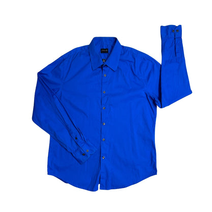 Structure® Royal Blue Slim Fit Dress Shirt(L)