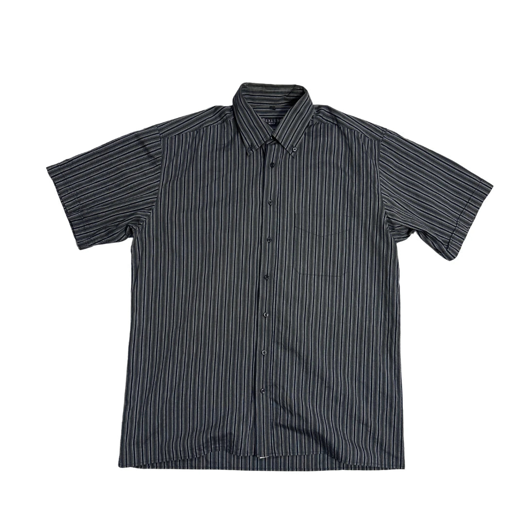 Bexleys® Black Striped Short Sleeve Shirt(L)