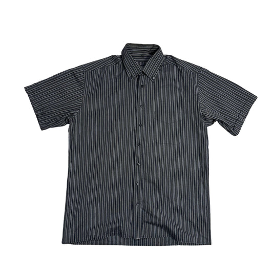 Bexleys® Black Striped Short Sleeve Shirt(L)