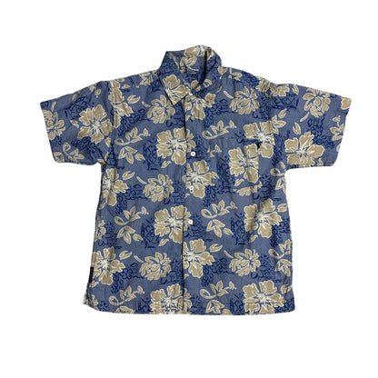 Old Navy® Blue Floral Casual Shirt(S)