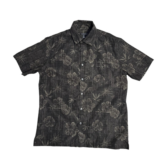 Van Heusen® Black Floral Casual Shirt(M)