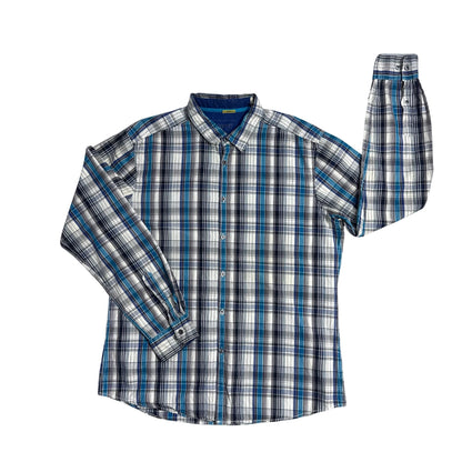 Esprit® Blue Plaid Casual Shirt (XL)