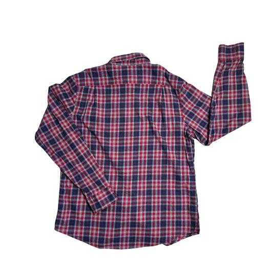 George® Red Navy Plaid Classic Shirt(M)