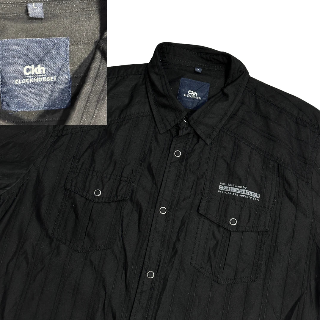 Clockhouse® Black Utility Short Sleeve Shirt(L)