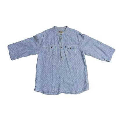 LOGG® Blue White Striped Casual Shirt(S)