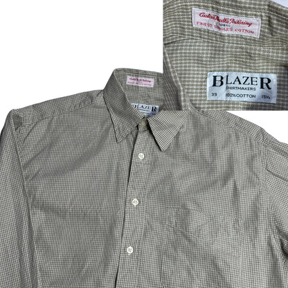Blazer® Grey Check Formal Shirt(XL)