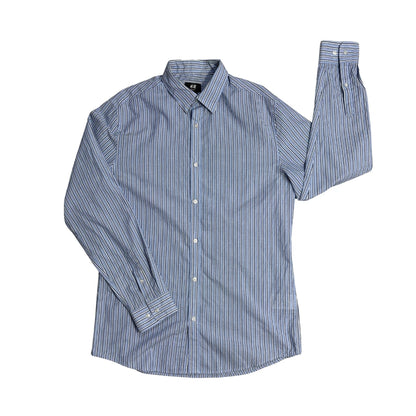 H&M® Blue Striped Slim Fit Shirt(M)