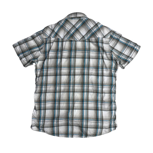 H&M LOGG® Grey Plaid Utility Shirt(M)