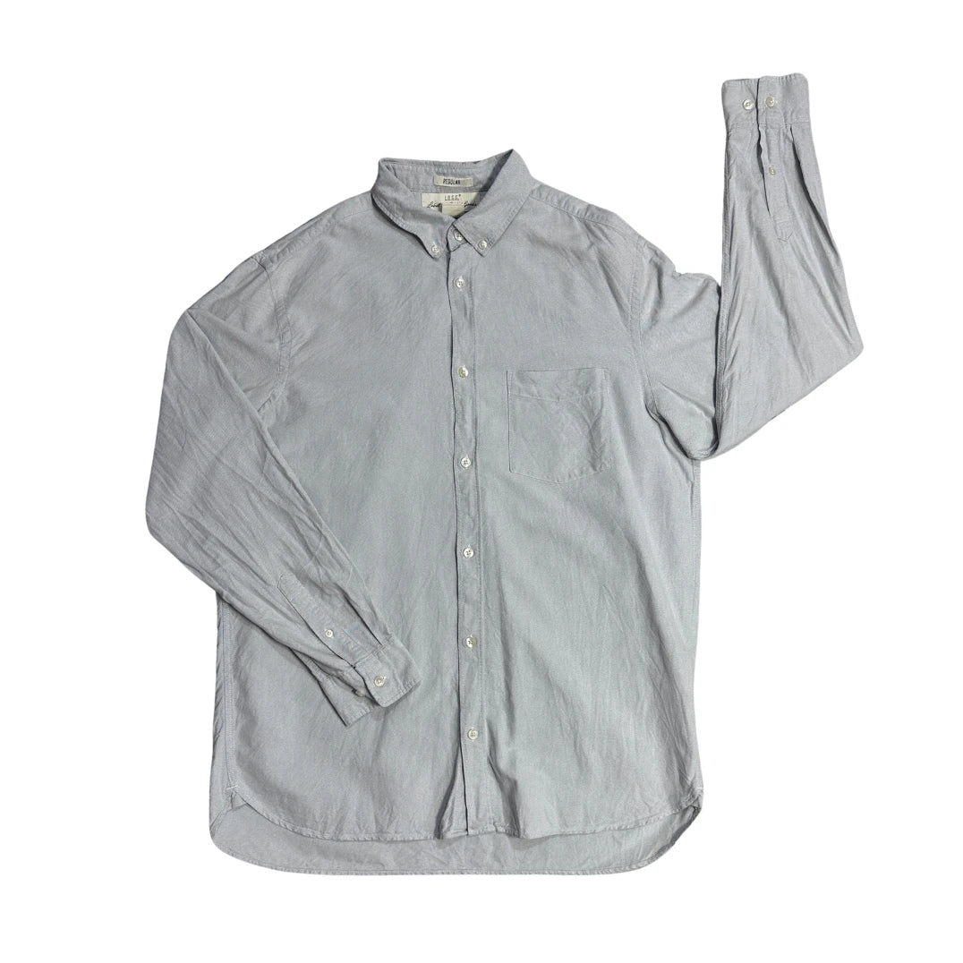 H&M® Light Grey Button Down Casual Shirt(L)