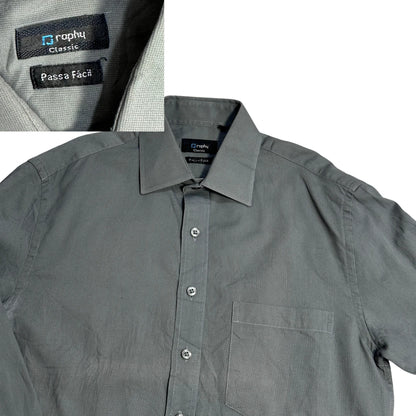 👔 Graphy® Dark Grey Classic Dress Shirt(M)