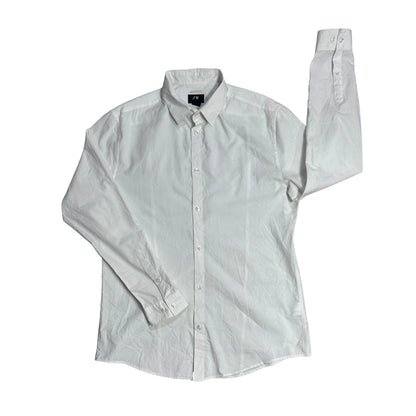 👔 H&M® White Slim Fit Dress Shirt(L)