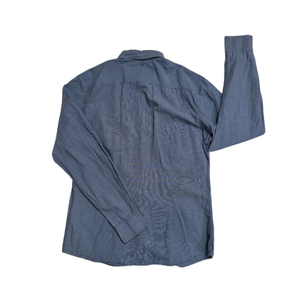 👔 The Leisure Shirt® Blue Micro Check Casual Shirt(L)